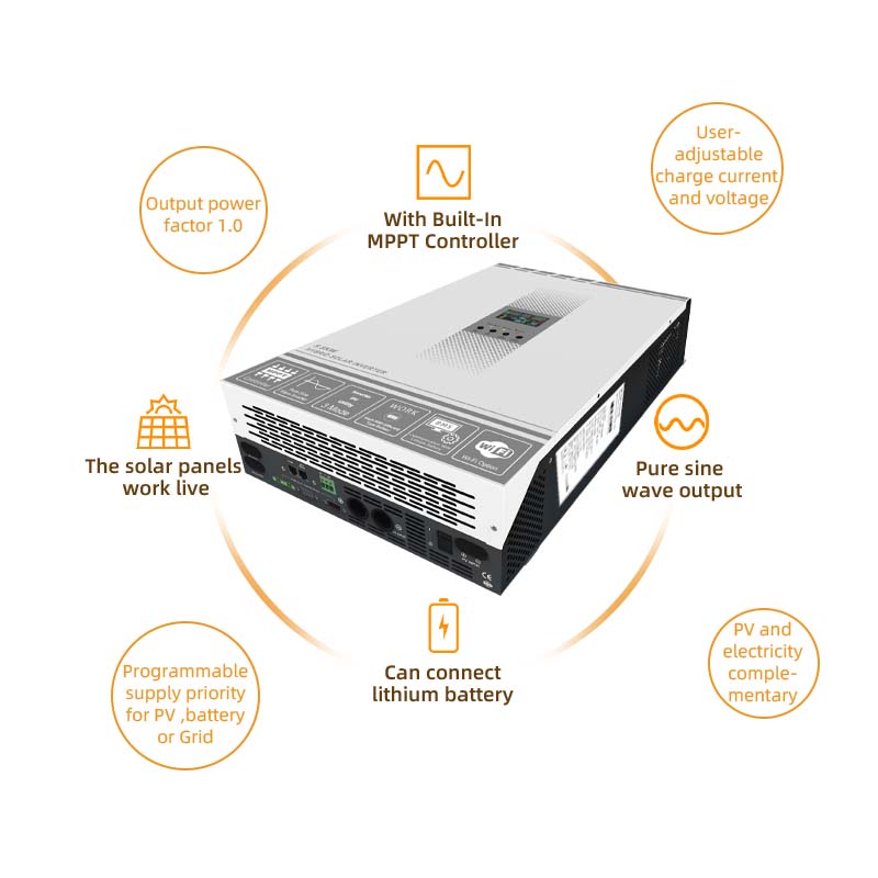 HIGH FREQUENCY HYBRID SOLAR INVERTER BST-HPL-5.5KW